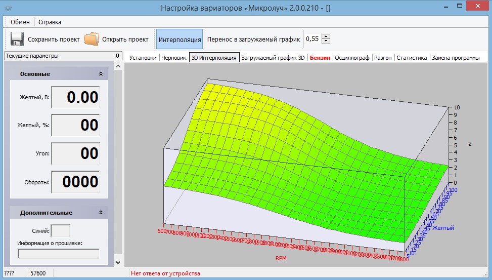 Variator configuration software